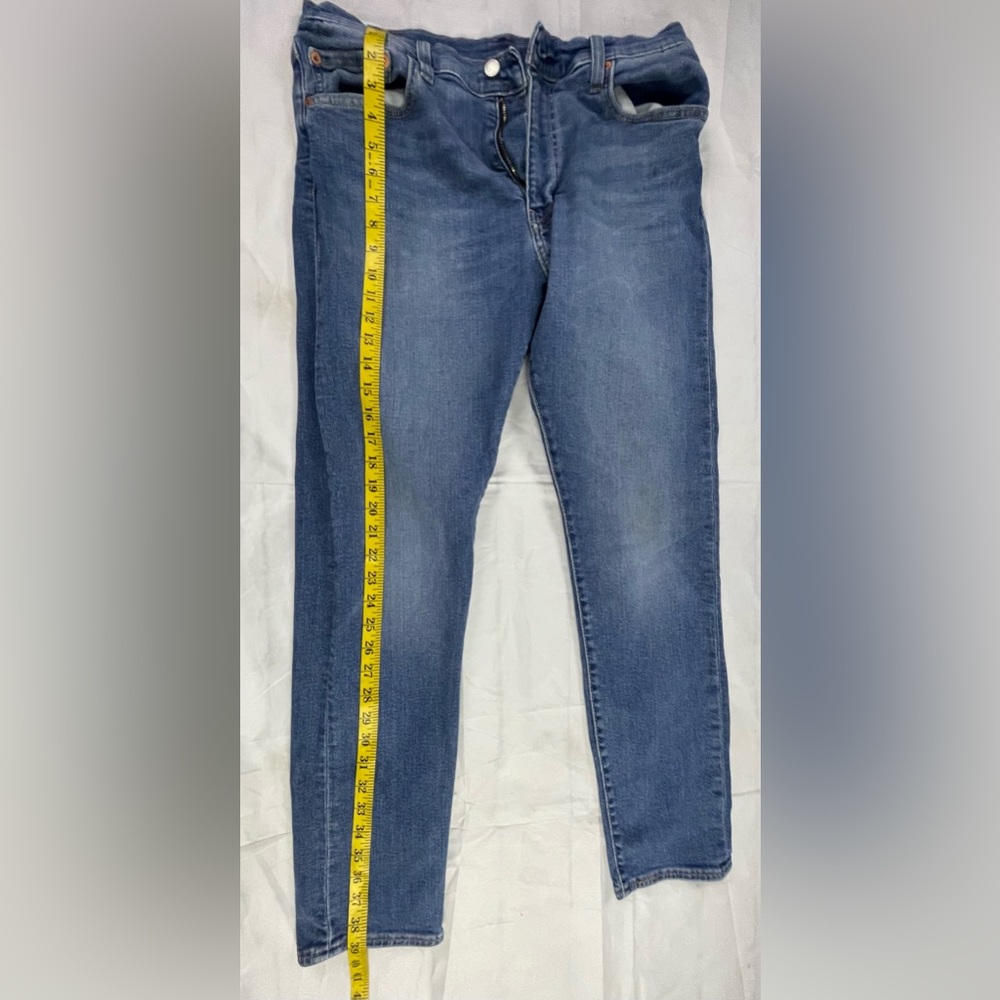 Blue denim jeans